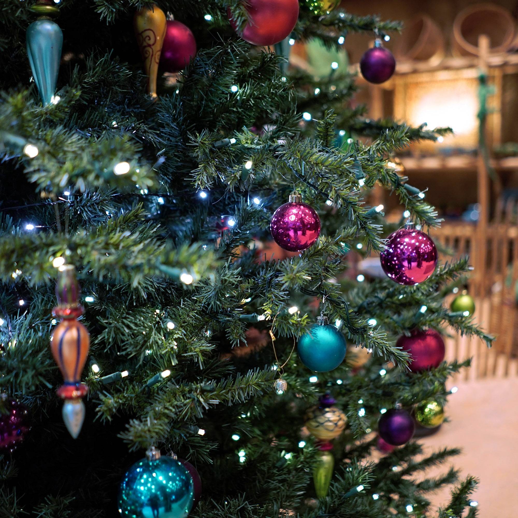 Ecd-Germany - Guirlande lumineuse pour arbre Noël 1200 LED blanc froid 24m intérieur/extérieur - Imagen 8