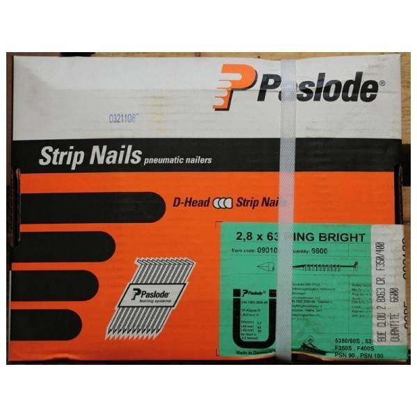 Boîte de 5000 Clous PSN 90/100 crantés Ø 2.8 x 75 mm SPIT - 140057 - Imagen 2