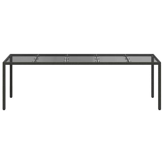 Table de jardin polyrotin noir pur 250 x 100 x 75 cm - PANGIVO - Image 3