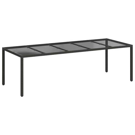 Table de jardin polyrotin noir pur 250 x 100 x 75 cm - PANGIVO - Image 2