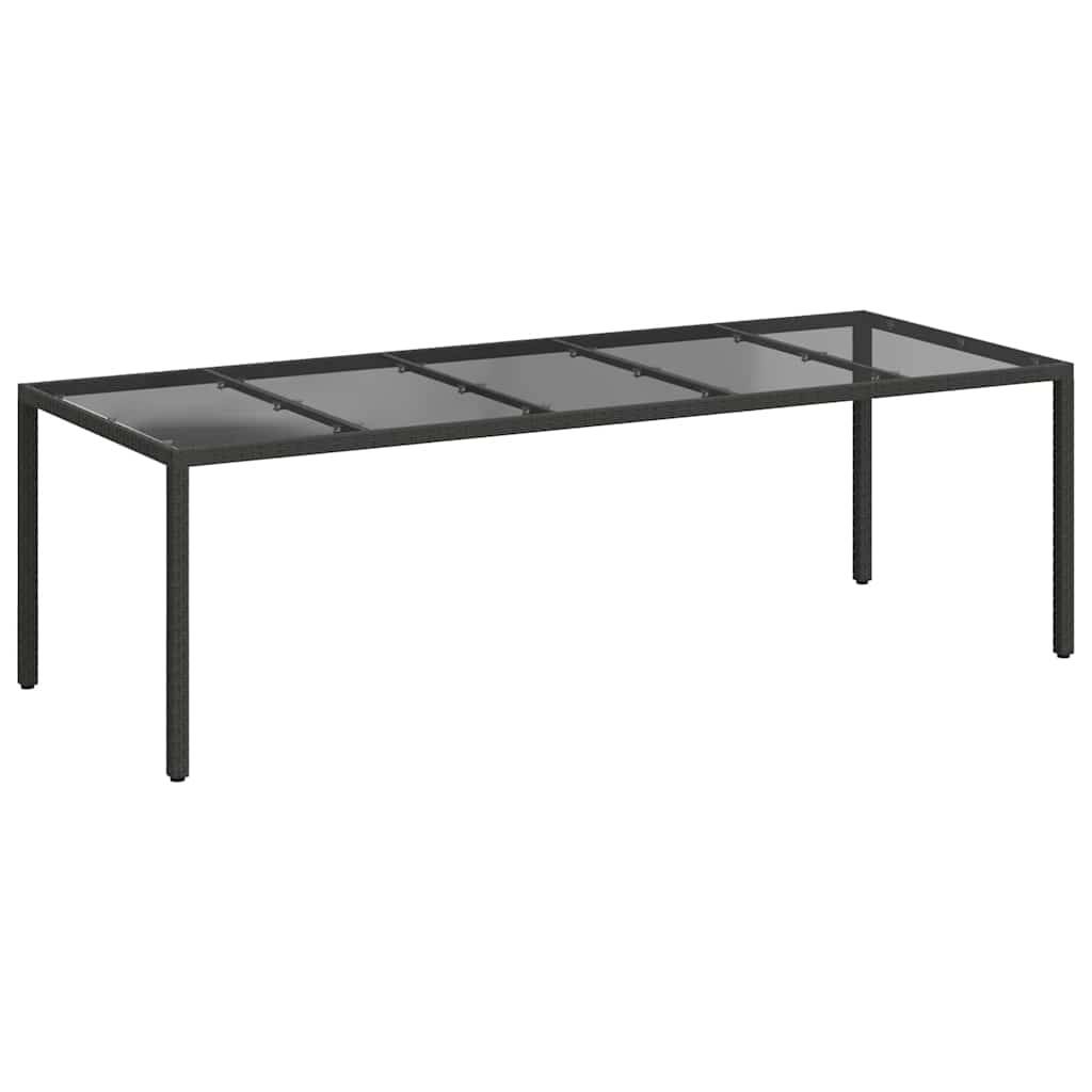 Table de jardin polyrotin noir pur 250 x 100 x 75 cm - PANGIVO - Image 2