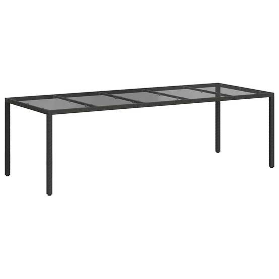 Table de jardin polyrotin noir pur 250 x 100 x 75 cm - PANGIVO - Image 5