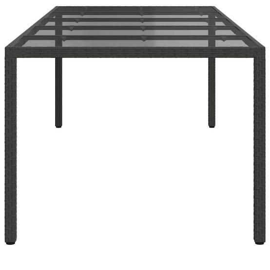 Table de jardin polyrotin noir pur 250 x 100 x 75 cm - PANGIVO - Image 4