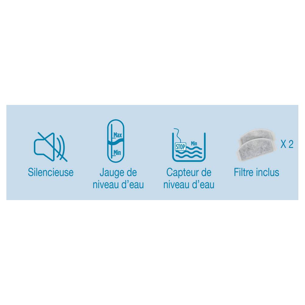 Zolux - Fontaine à eau Calypso 3 litres grise pour chat et chien - Image 7