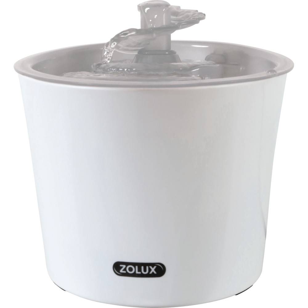 Zolux - Fontaine à eau Calypso 3 litres grise pour chat et chien - Image 1