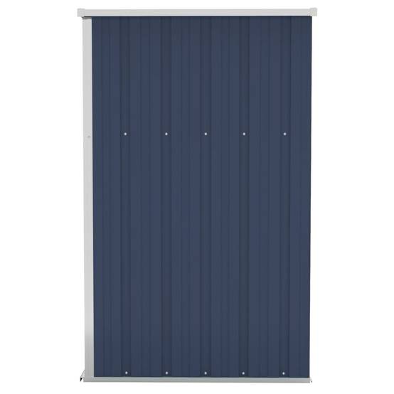 Abri de jardin 1.18m² - Cabane de jardin - Remise de jardin murale Anthracite 118x100x178 cm Acier MAISON CHIC - Image 4
