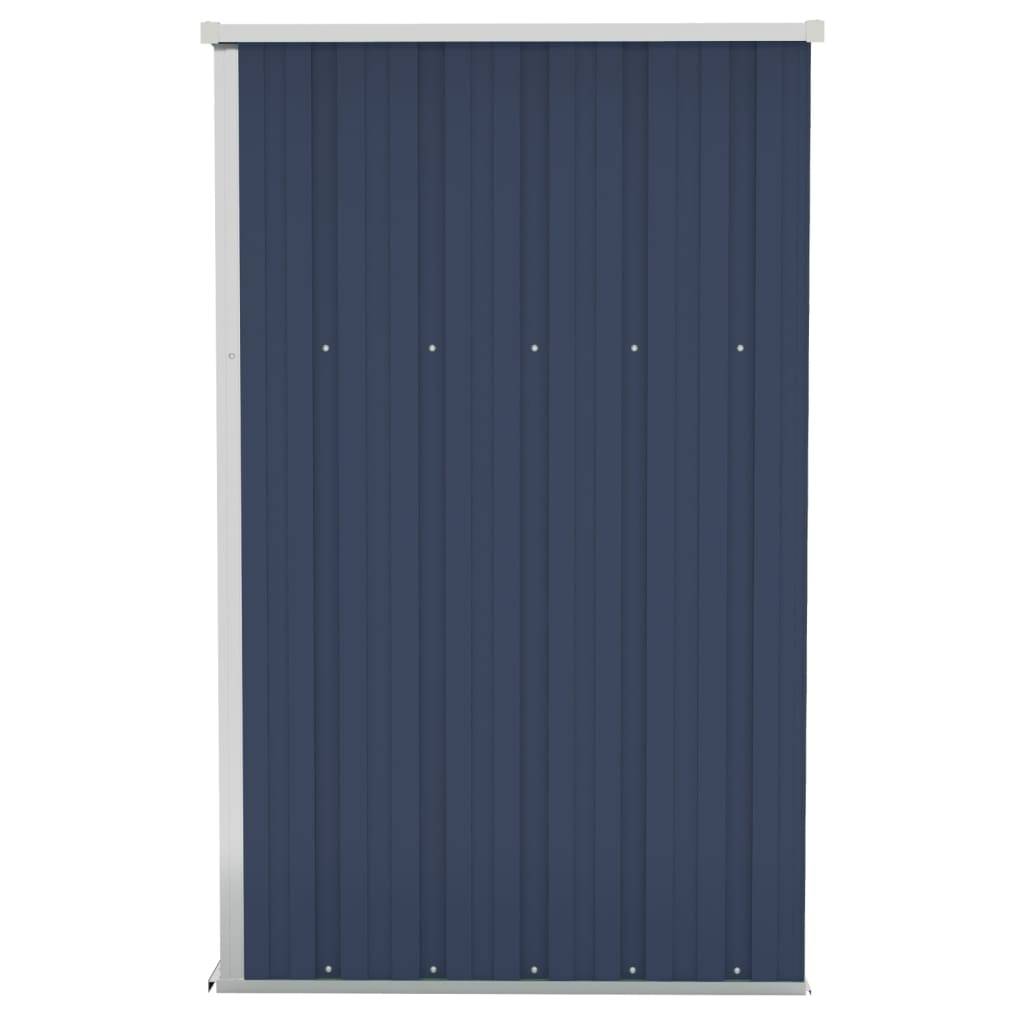 Abri de jardin 1.18m² - Cabane de jardin - Remise de jardin murale Anthracite 118x100x178 cm Acier MAISON CHIC - Image 4