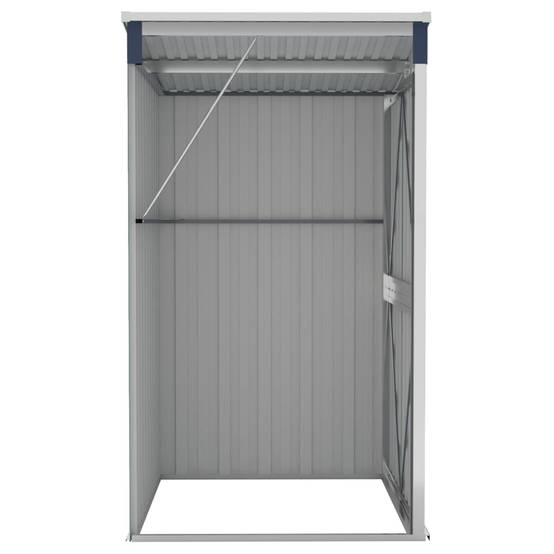 Abri de jardin 1.18m² - Cabane de jardin - Remise de jardin murale Anthracite 118x100x178 cm Acier MAISON CHIC - Image 5