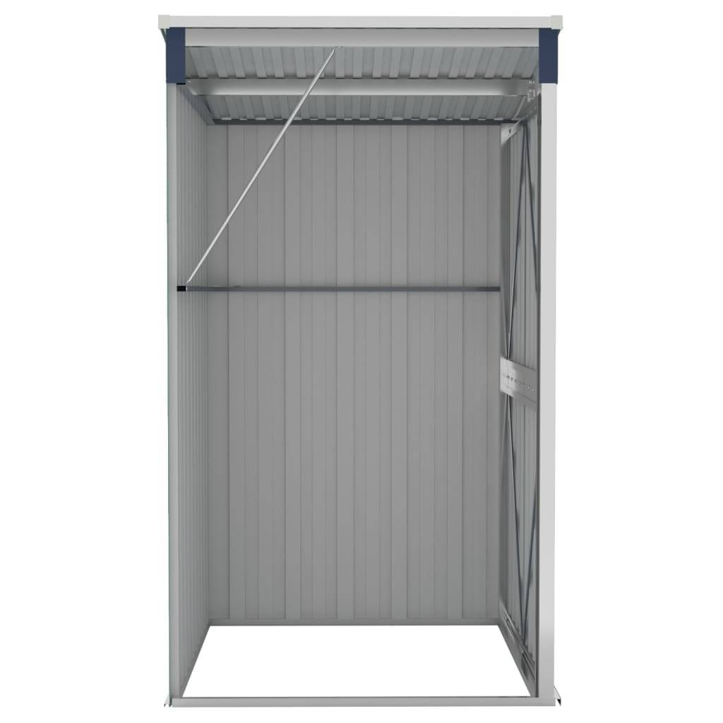 Abri de jardin 1.18m² - Cabane de jardin - Remise de jardin murale Anthracite 118x100x178 cm Acier MAISON CHIC - Image 5