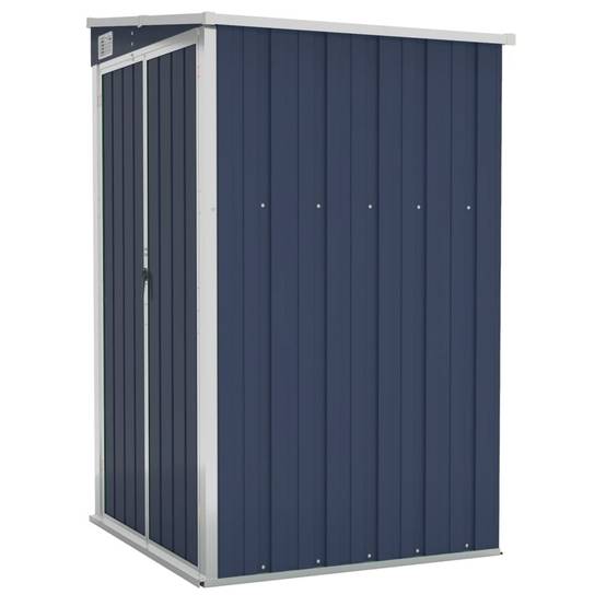 Abri de jardin 1.18m² - Cabane de jardin - Remise de jardin murale Anthracite 118x100x178 cm Acier MAISON CHIC - Image 1