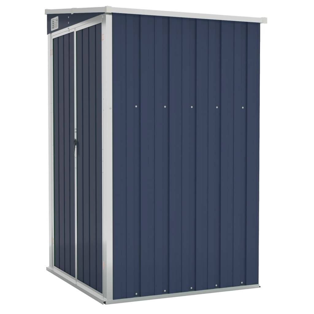 Abri de jardin 1.18m² - Cabane de jardin - Remise de jardin murale Anthracite 118x100x178 cm Acier MAISON CHIC - Image 1