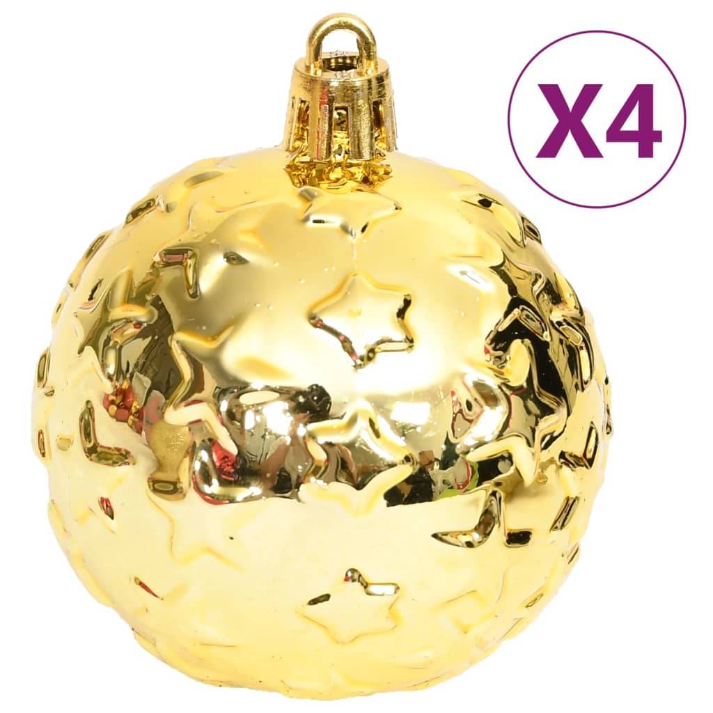 Ensemble de boules de Noël - Ornements de Noël - décorations de Noël 70 pcs Doré et rouge - Image 6