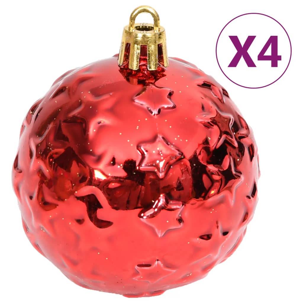Ensemble de boules de Noël - Ornements de Noël - décorations de Noël 70 pcs Doré et rouge - Image 7