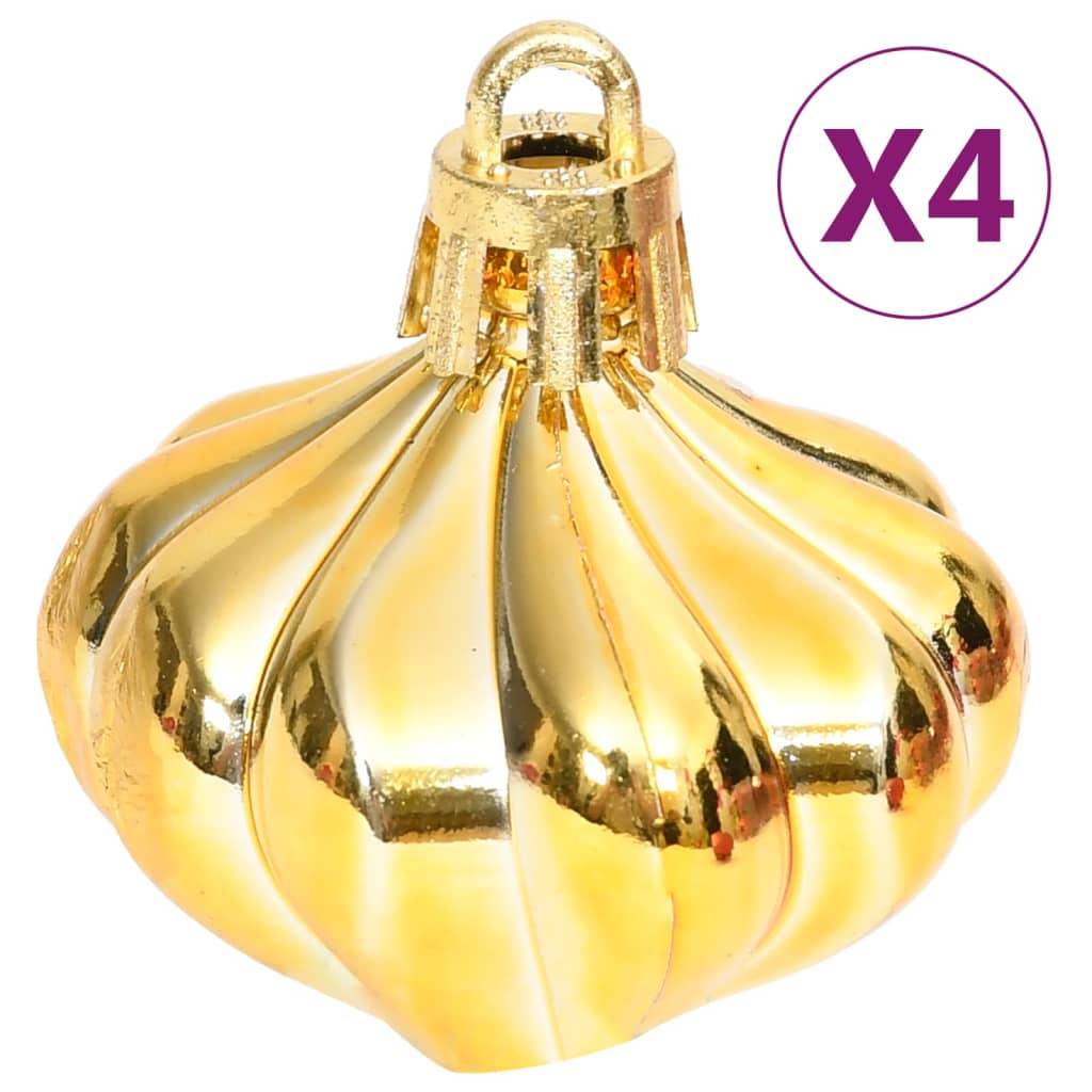 Ensemble de boules de Noël - Ornements de Noël - décorations de Noël 70 pcs Doré et rouge - Image 10