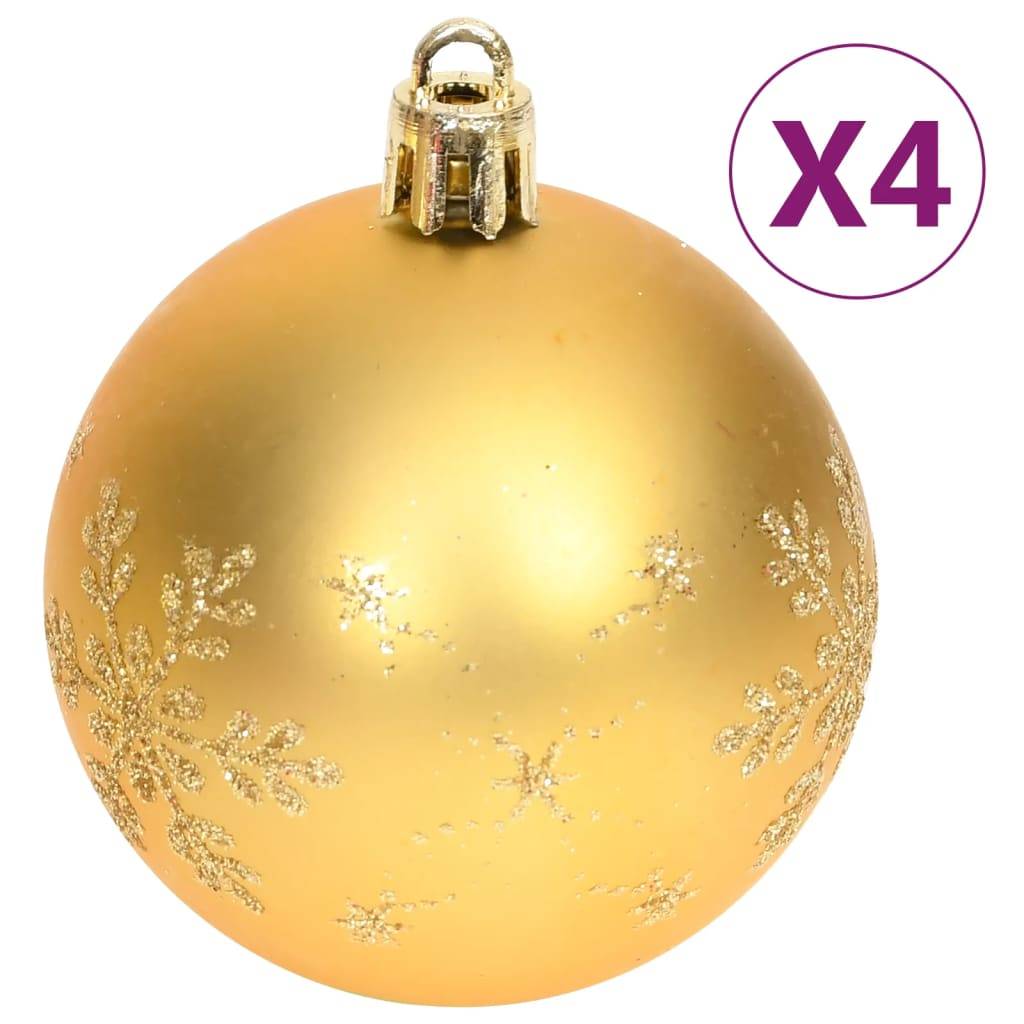 Ensemble de boules de Noël - Ornements de Noël - décorations de Noël 70 pcs Doré et rouge - Image 5