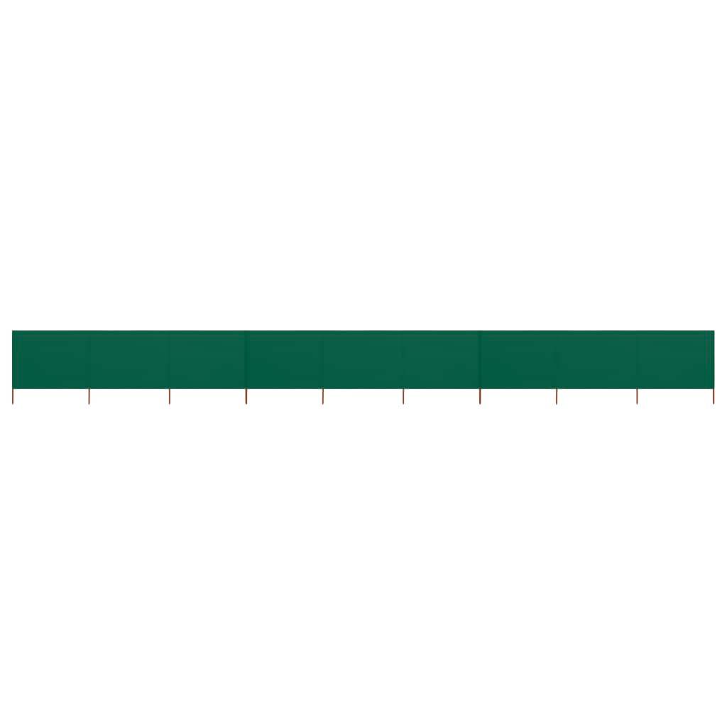 Helloshop26 - Brises-vue paravent 9 panneaux tissu 1200 x 80 cm vert - Imagen 1