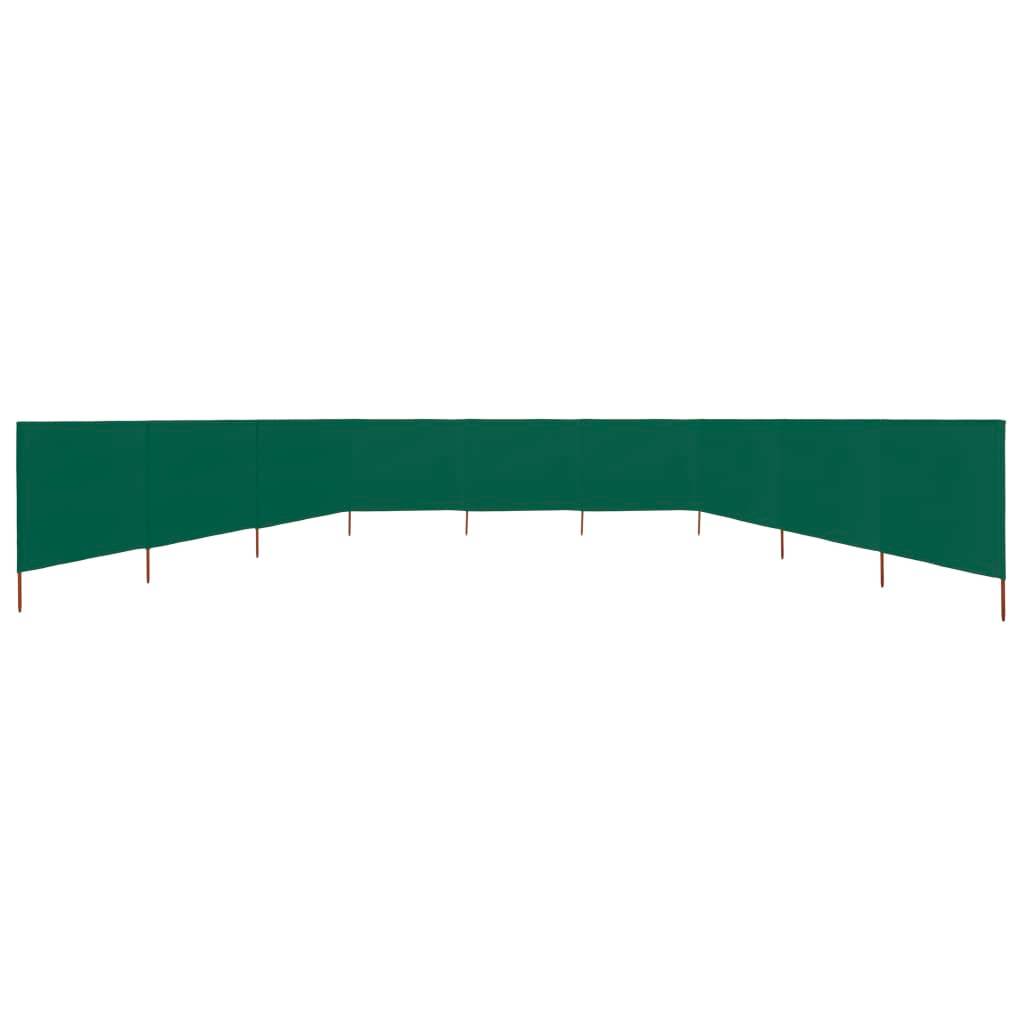 Helloshop26 - Brises-vue paravent 9 panneaux tissu 1200 x 80 cm vert - Imagen 3