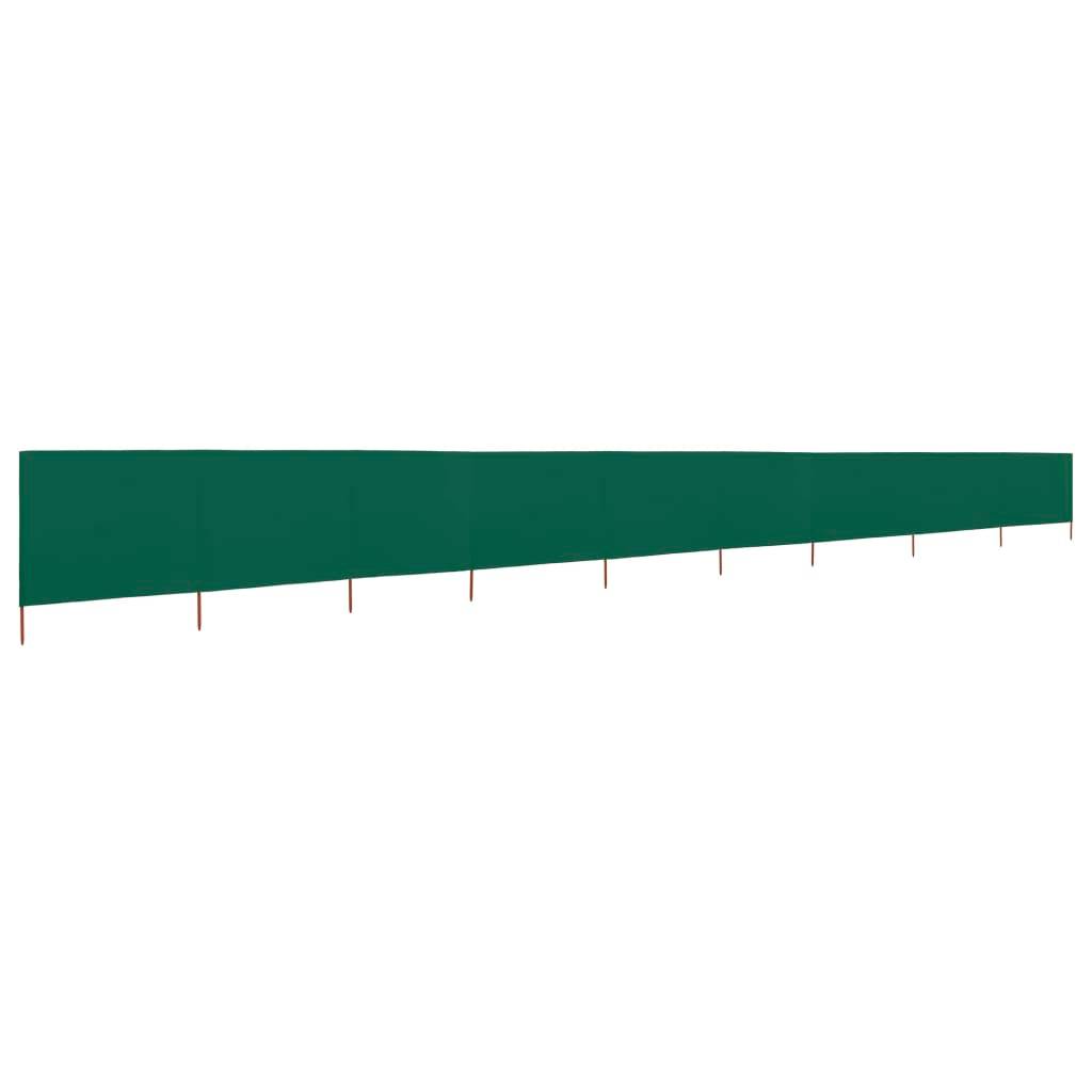 Helloshop26 - Brises-vue paravent 9 panneaux tissu 1200 x 80 cm vert - Imagen 2