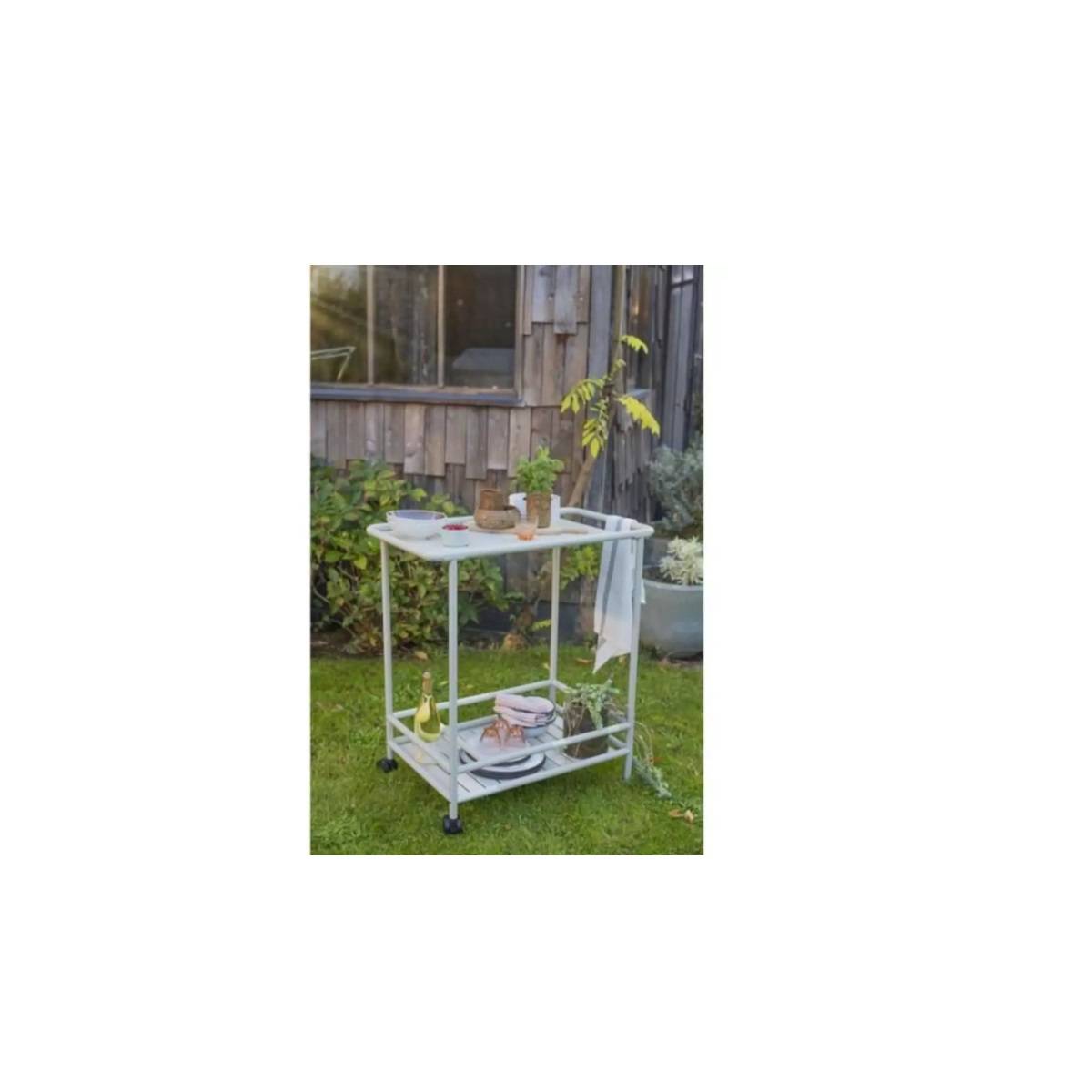 Livoo - Desserte de jardin 61 x 42cm blanc GS163C Livoo - Image 3