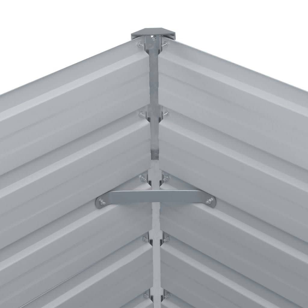 Vidaxl - Jardinière 160 x 80 x 77 cm Acier galvanisé Vert vidaXL 47010 - Imagen 5