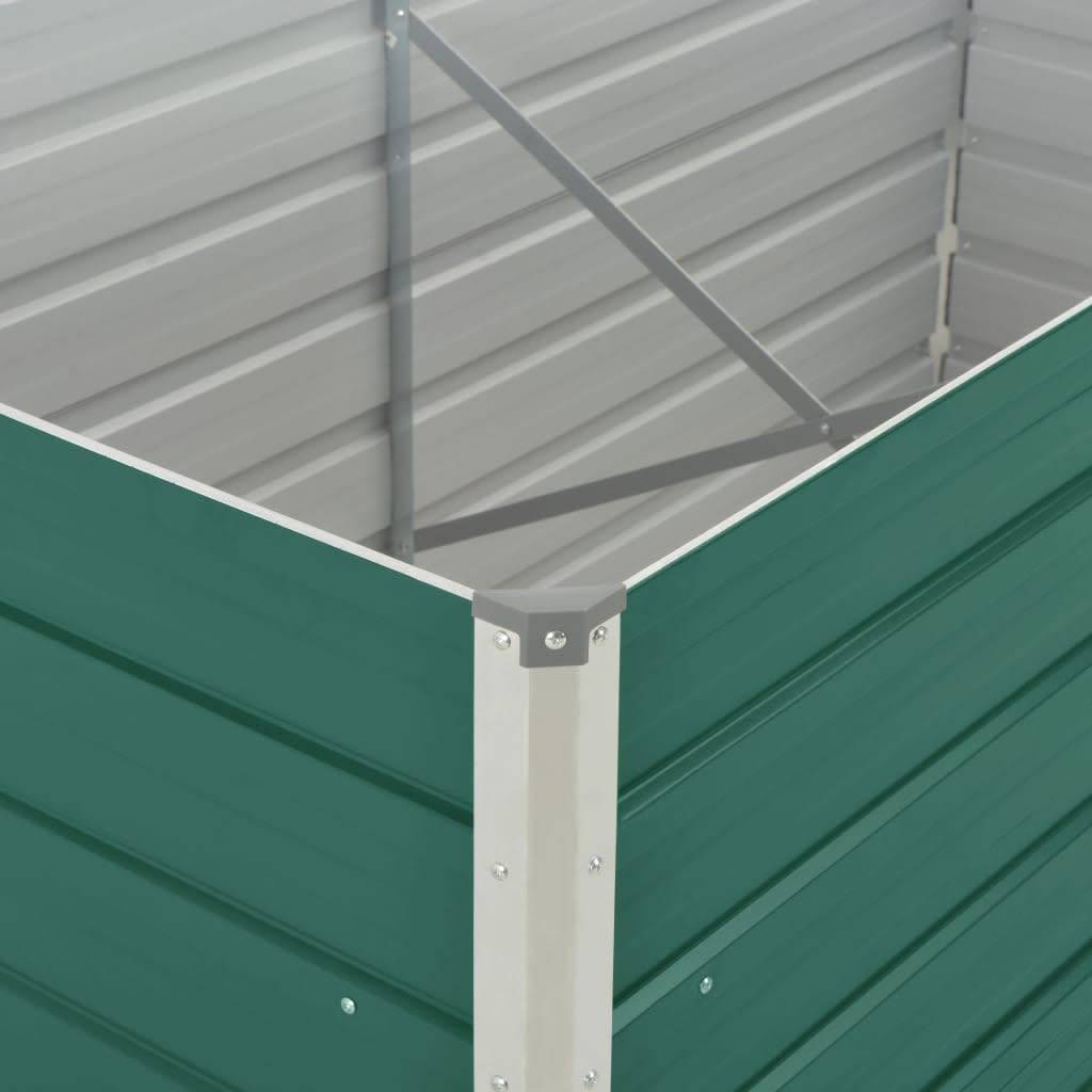 Vidaxl - Jardinière 160 x 80 x 77 cm Acier galvanisé Vert vidaXL 47010 - Imagen 4