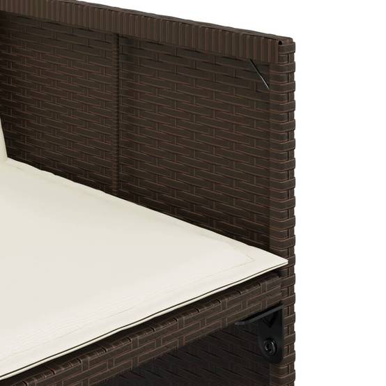 ComfortXL - Salon de Jardin Encastrable 16 Places Marron, Mobilier Gain de Place en Polyrotin avec Coussins – ComfortXL Outdoor Living - Image 6