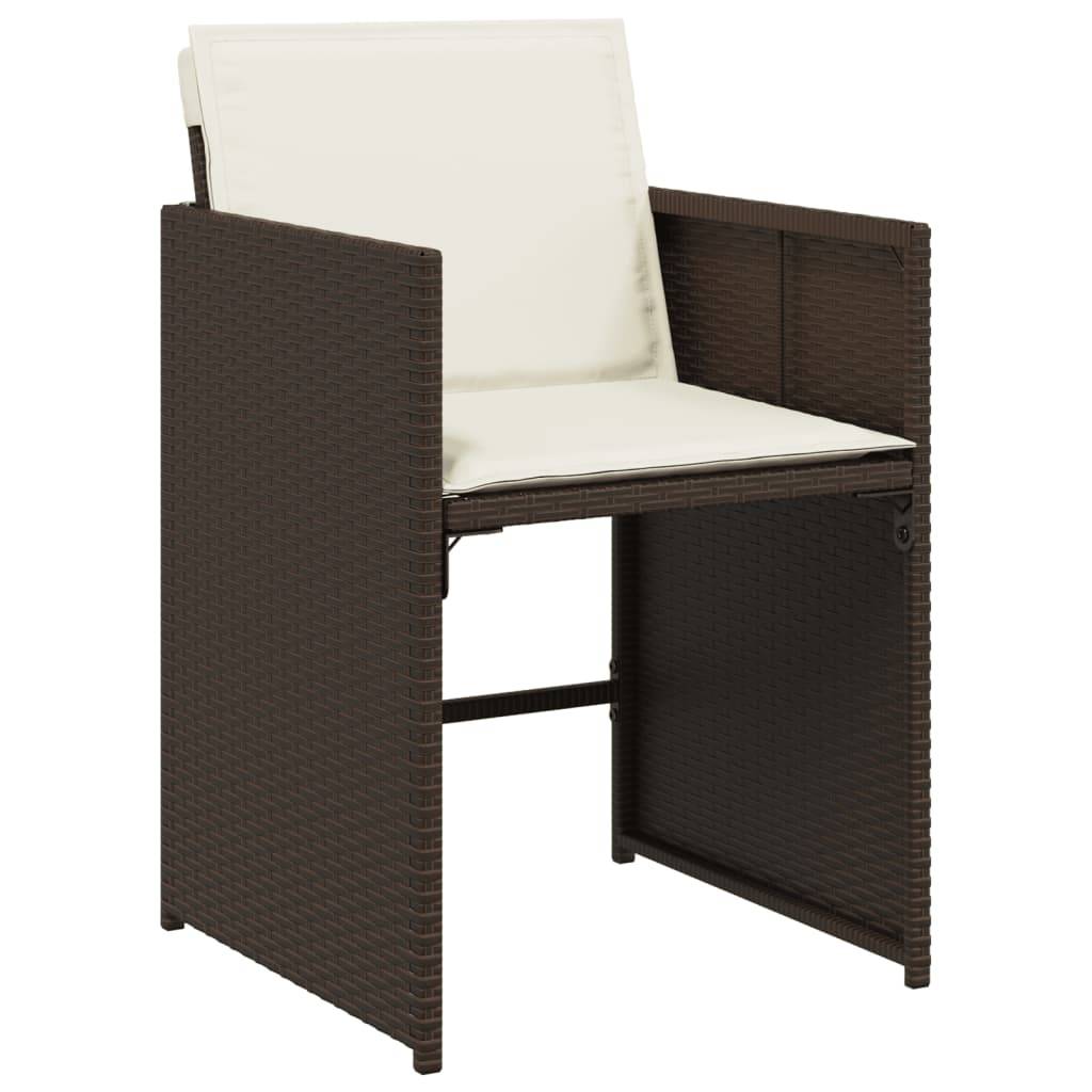 ComfortXL - Salon de Jardin Encastrable 16 Places Marron, Mobilier Gain de Place en Polyrotin avec Coussins – ComfortXL Outdoor Living - Image 4