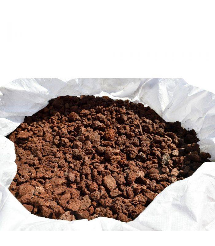 Paillage minéral en pouzzolane rouge 20/40mm, sac de 20 litres - KOM34 - Image 2