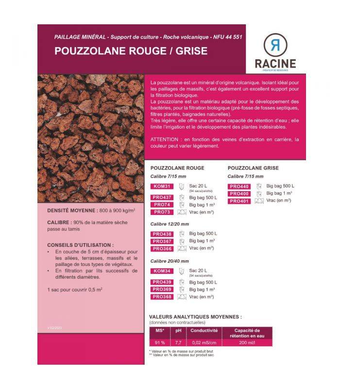 Paillage minéral en pouzzolane rouge 20/40mm, sac de 20 litres - KOM34 - Image 4