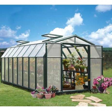Canopia - Serre de jardin en polycarbonate Rion Hobby Gardener 13,72 m², Ancrage au sol Oui - Image 1