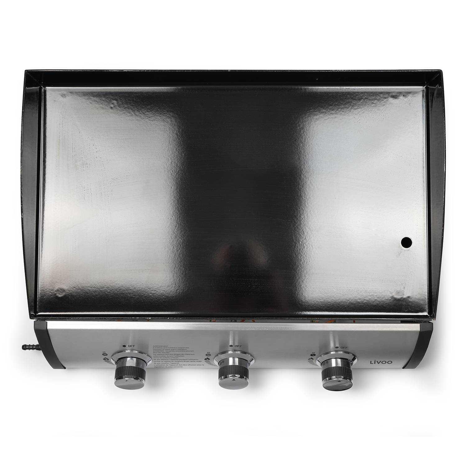 Livoo - Plancha gaz 7.5kw plaque acier émaillée 61x38cm DOC277 Livoo - Imagen 5