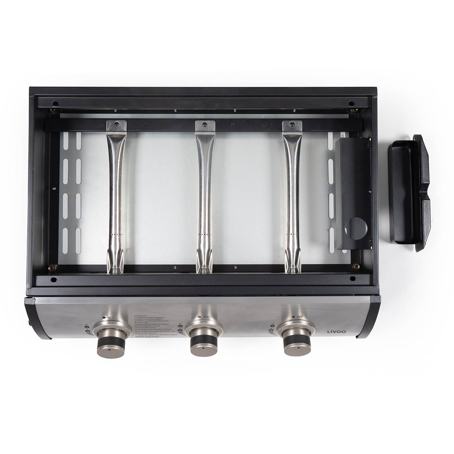 Livoo - Plancha gaz 7.5kw plaque acier émaillée 61x38cm DOC277 Livoo - Imagen 4