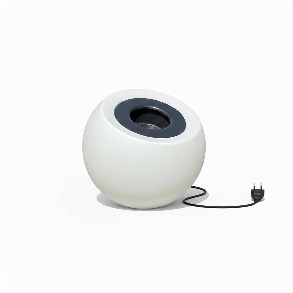 Pot de fleurs lumineux dolce vita 300l - plast'up rotomoulage - Image 1