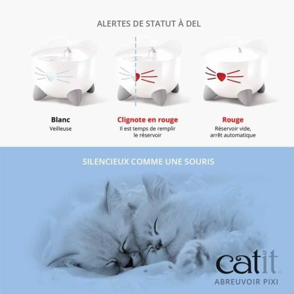 CAT IT Fontaine a eau automatique pour chat - 2,5 L - Vert - Imagen 5