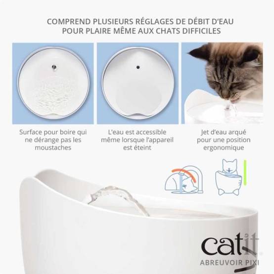 CAT IT Fontaine a eau automatique pour chat - 2,5 L - Vert - Image 4