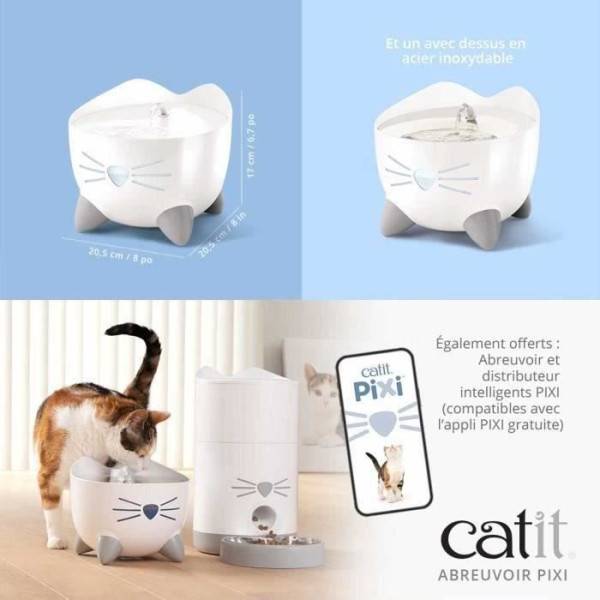 CAT IT Fontaine a eau automatique pour chat - 2,5 L - Vert - Image 6