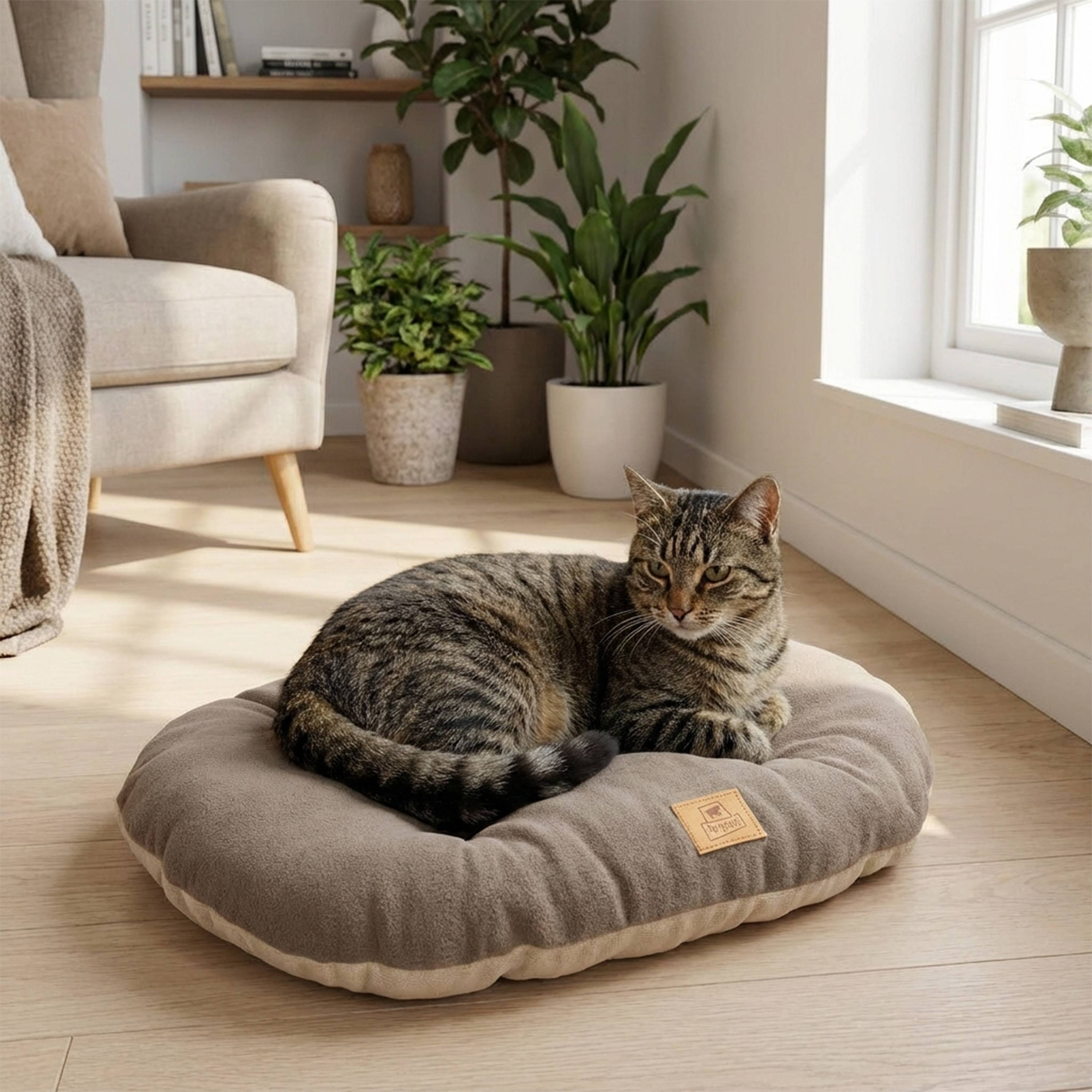 Ferplast - Ferplast Coussin Chien, Tapis Chien RELAX 55/4 MICROFLEECE, Coussin Chat, Lit pour Chiens Chats, Matelas Animaux, Coussin pour Panier Chien et Chat, - Imagen 5