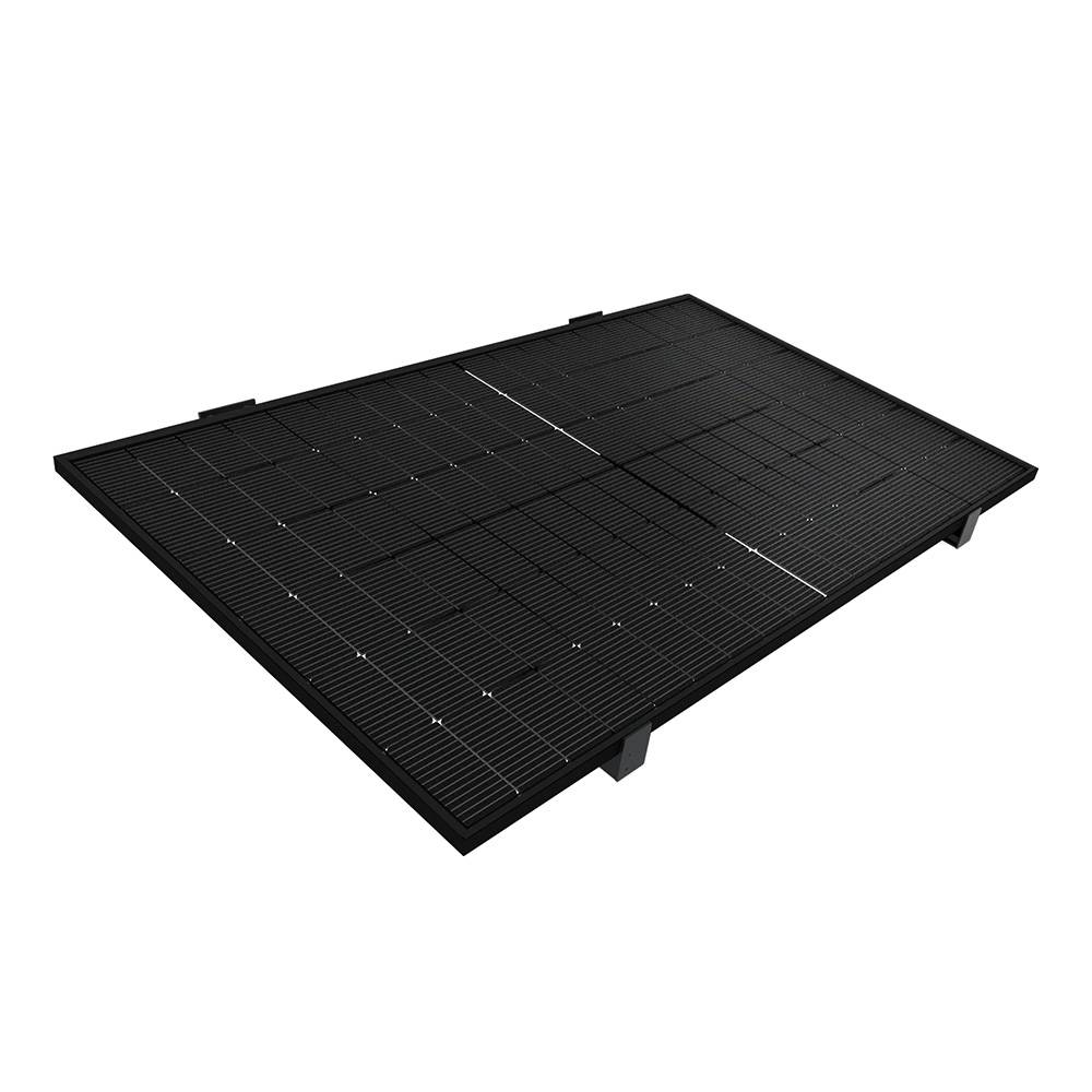 Intersun - Auvent solaire photovoltaïque TOPAZE indépendant 1 panneau (Gris anthracite RAL 7016) - Imagen 1