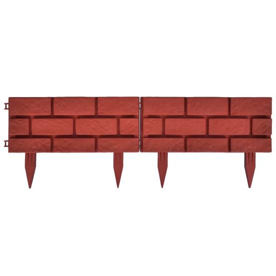 Clôture de jardin - Barrière de jardin - Palissade avec design de briques 11 pcs - MEUBLE PRO - Image 5