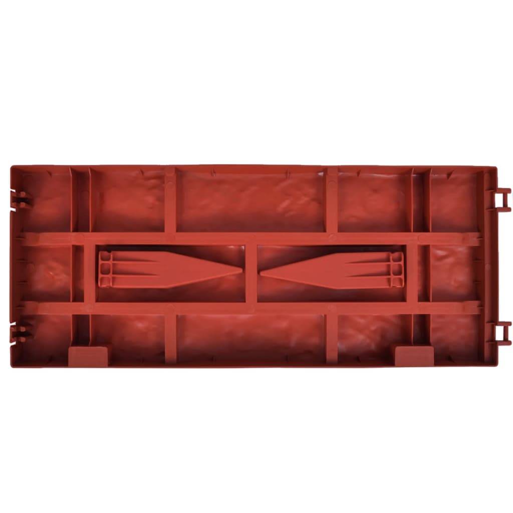 Clôture de jardin - Barrière de jardin - Palissade avec design de briques 11 pcs - MEUBLE PRO - Imagen 7
