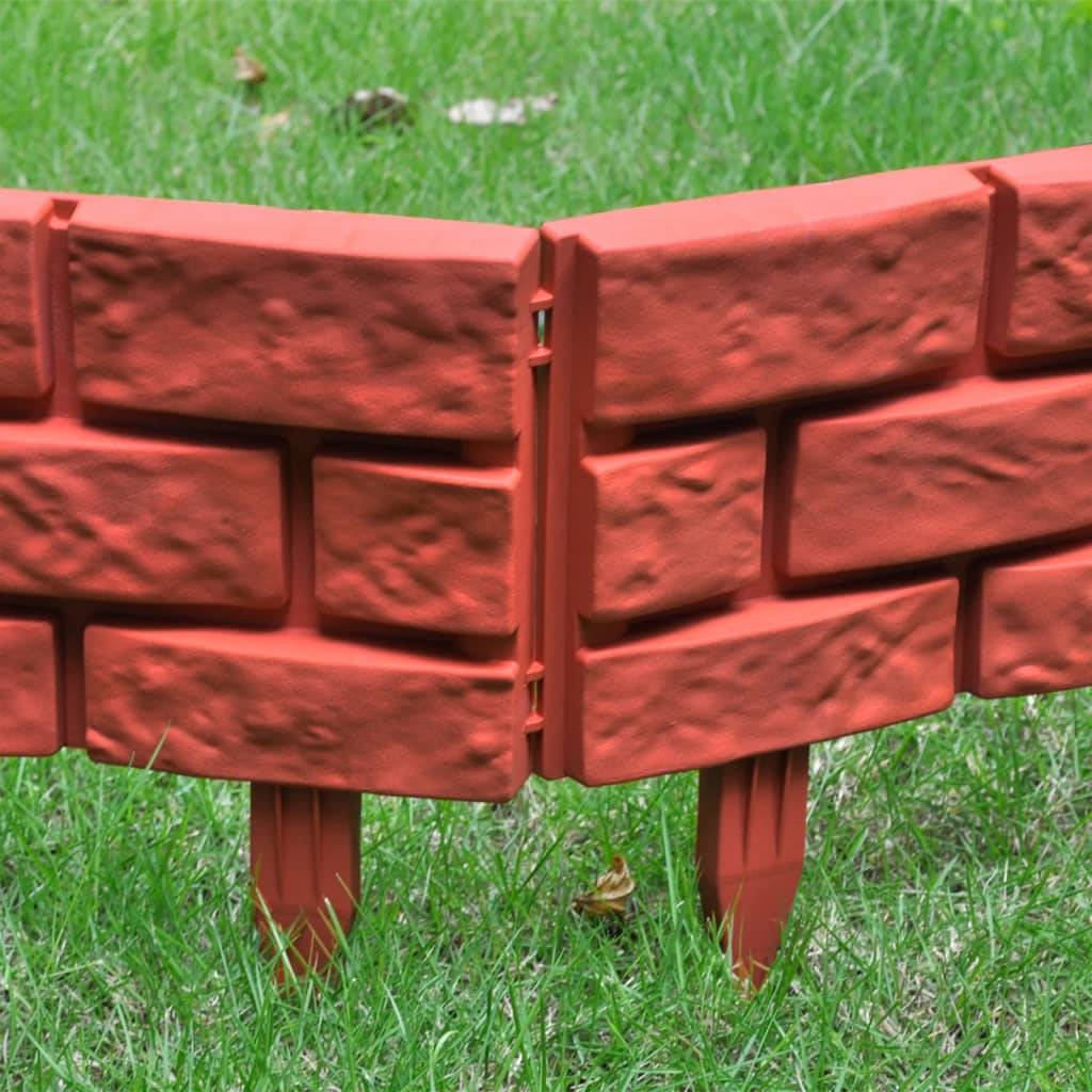Clôture de jardin - Barrière de jardin - Palissade avec design de briques 11 pcs - MEUBLE PRO - Imagen 9