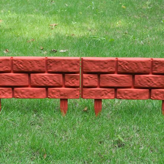 Clôture de jardin - Barrière de jardin - Palissade avec design de briques 11 pcs - MEUBLE PRO - Image 8