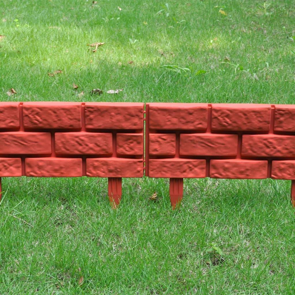 Clôture de jardin - Barrière de jardin - Palissade avec design de briques 11 pcs - MEUBLE PRO - Imagen 8