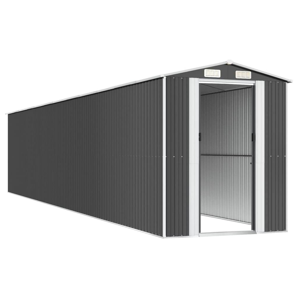 PANGIVO - Abri de jardin avec porte coulissante - Acier galvanisé - Anthracite - Surface au sol 19,6m² - PANGIVO - Image 4