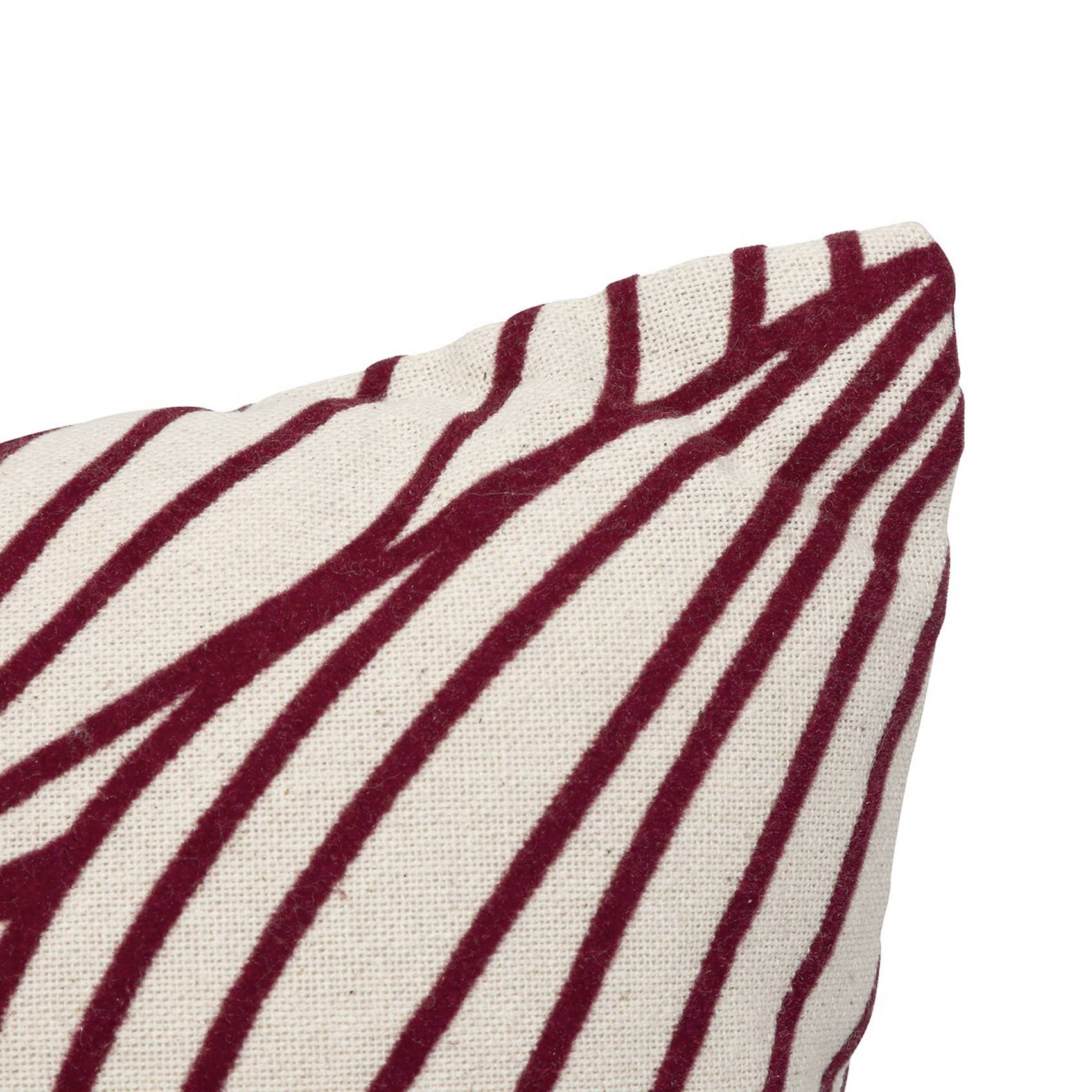 Atmosphera - Coussin floqué en velours motif feuille - ATMOSPHERA - Imagen 2