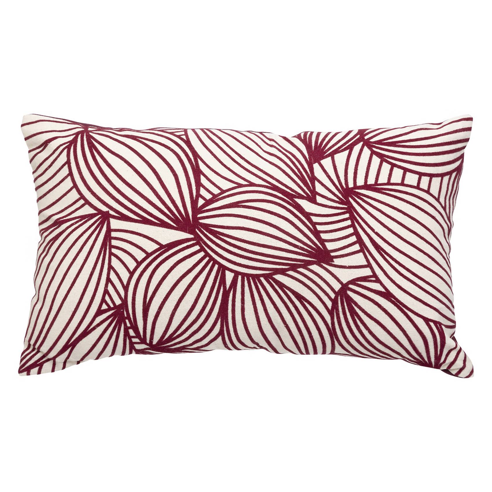 Atmosphera - Coussin floqué en velours motif feuille - ATMOSPHERA - Imagen 1