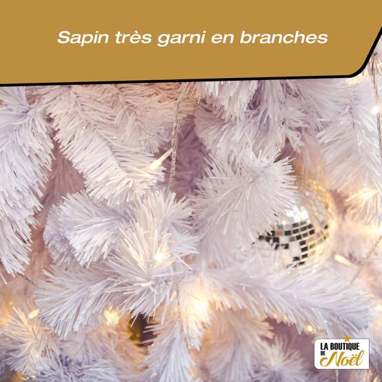 Sapin de Noël artificiel tradition et qualité - Arbre pour décoration de Noël avec support - Imagen 4