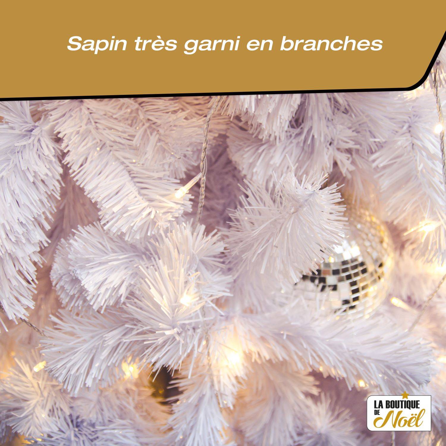 Sapin de Noël artificiel tradition et qualité - Arbre pour décoration de Noël avec support - Imagen 4