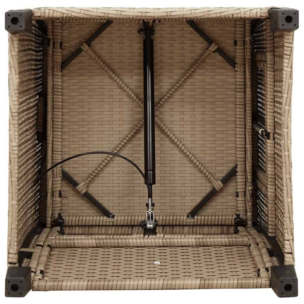 Prolenta Premium - Chaises de jardin rotin beige  65 x 58 x 94 cm  - Prolenta premium p398.2 - Image 10