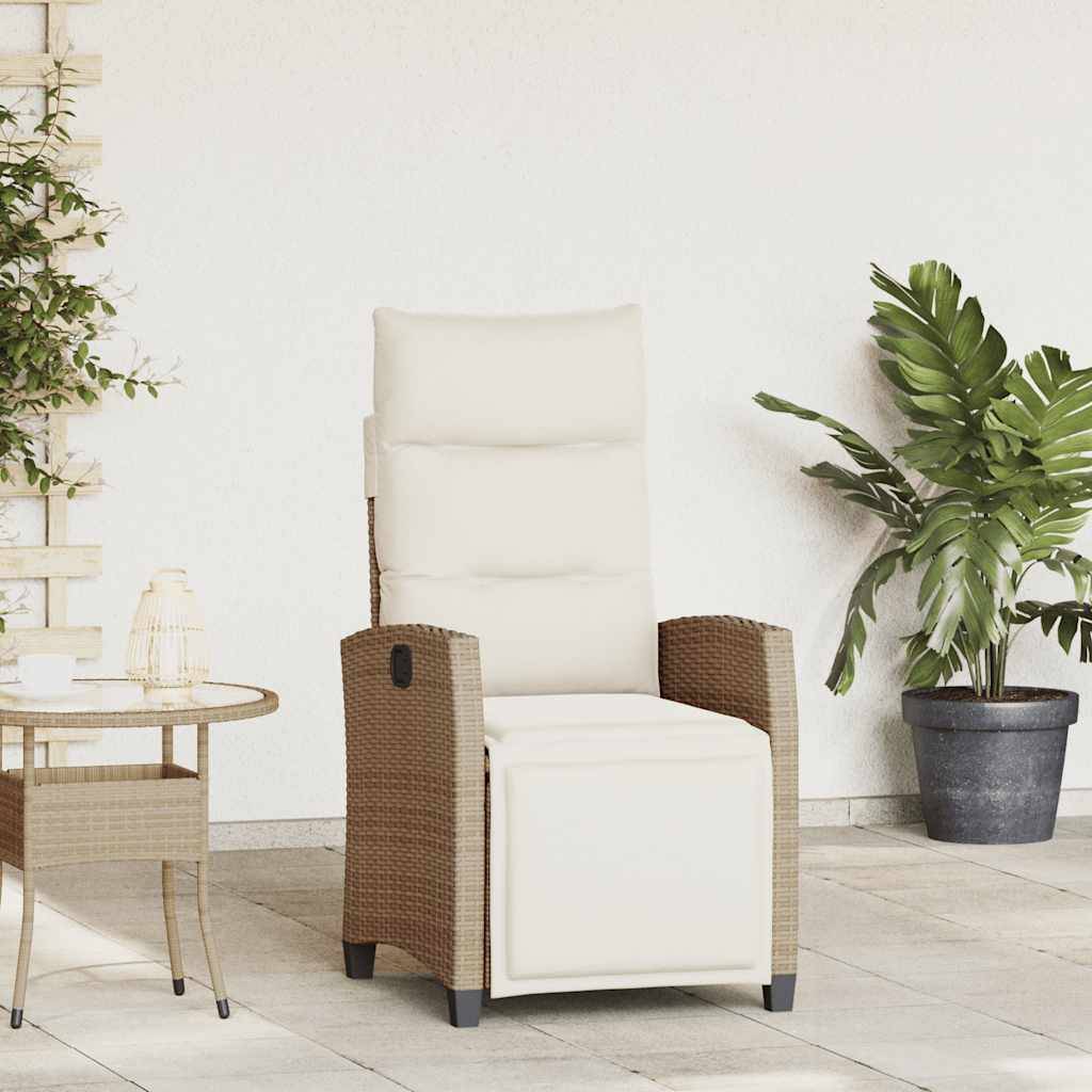 Prolenta Premium - Chaises de jardin rotin beige  65 x 58 x 94 cm  - Prolenta premium p398.2 - Image 2